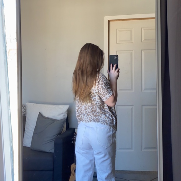 Leopard print short sleeve cardigan - Picture 7 of 8